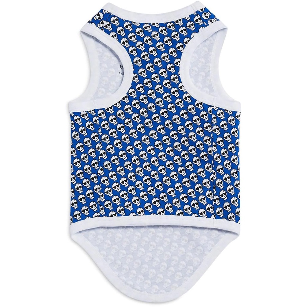 Bloomingdale’s Blue skull 100% cotton Dog T-shirt NWT - Picture 2 of 2